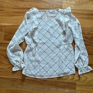 LOFT ruffled detailed blouse